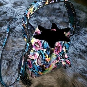 Aldo snake print tote multicolor